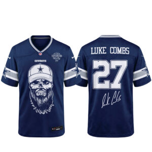 Unisex Dallas Cowboys x Luke Combs My Kinda Saturday Night Tour 2027 Football Jersey for Football and Country Music Fans