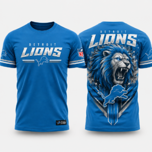 Unisex Detroit Lions Roaring Pride 2026 Graphic Shirt for Football Fans