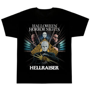 Unisex Halloween Horror Nights 2026 Hellraiser Key Art Graphic Shirt for Horror Fans