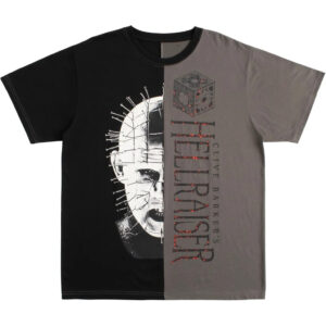 Unisex Halloween Horror Nights 2026 Hellraiser Split Fashion Graphic Shirt for Horror Fans