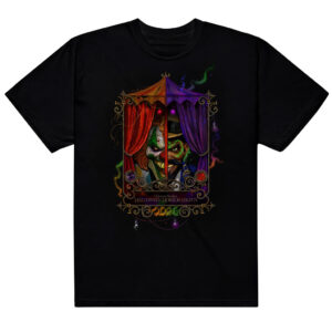 Unisex Halloween Horror Nights 2026 Jack the Clown and Dr. Oddfellow Graphic Shirt for Horror Fans