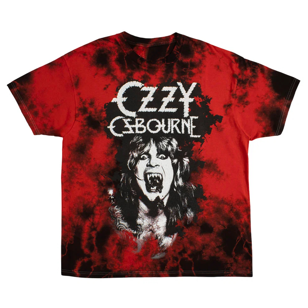 Unisex Halloween Horror Nights 2026 Ozzy Osbourne Red Tie-Dye Graphic Shirt for Music Fans 1 Unisex Halloween Horror Nights 2026 Ozzy Osbourne Red Tie-Dye Graphic Shirt for Music Fans