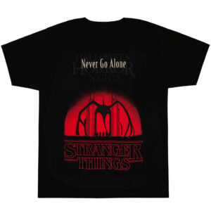 Unisex Halloween Horror Nights 2026 Stranger Things Season 5 Never Go Home Graphic Shirt for Horror Fans