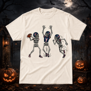Unisex Houston Texans Dancing Skeletons Halloween 2026 Graphic Shirt for Football Fans