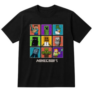 Unisex IShowSpeed Minecraft Hardcore Group Shot Box Up Graphic Shirt for Gaming Fans