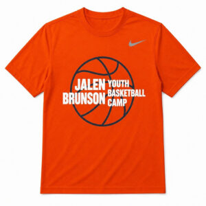 Unisex Jalen Brunson Youth Basketball Camp Graphic Shirt for Basketball Fans