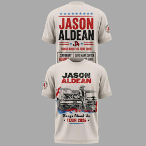 Unisex Jason Aldean Songs About Us Tour 2026 Graphic Shirt for Country Music Fans