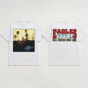 Unisex Justin Bieber 1996 Eagles Hell Freezes Over Tour At Dodgers Game 2026 Graphic Shirt for Music and Baseball Fans