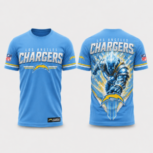 Unisex Los Angeles Chargers Bolt Pride 2026 Graphic Shirt for Football Fans