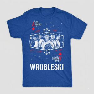 Unisex Los Angeles Dodgers Justin Wrobleski Aces Graphic Shirt for Baseball Fans