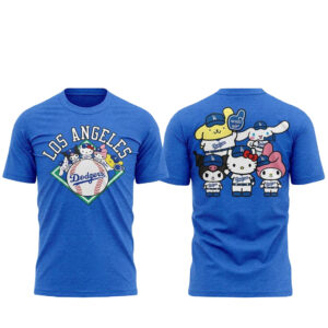 Unisex Los Angeles Dodgers x Hello Kitty and Friends Night 2026 Graphic Shirt for Baseball Fans
