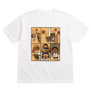 Unisex New York Knicks Karl-Anthony Towns Jimindraws OG Tip Graphic Shirt for Basketball Fans