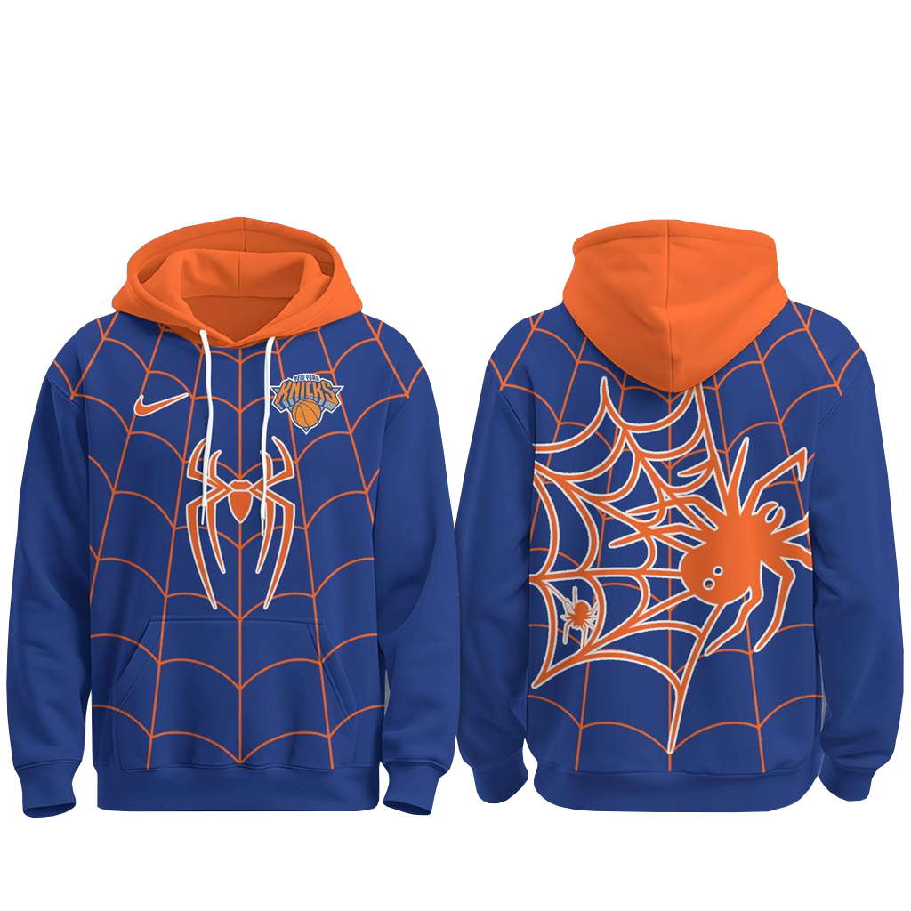 Unisex New York Knicks x Spider-Man 2026 Graphic Shirt for Basketball Fans 2 Unisex New York Knicks x Spider-Man 2026 Graphic Shirt for Basketball Fans - Image 2