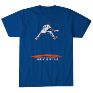 Unisex New York Mets Jumpin' Jefry Yan Graphic Shirt for Baseball Fans
