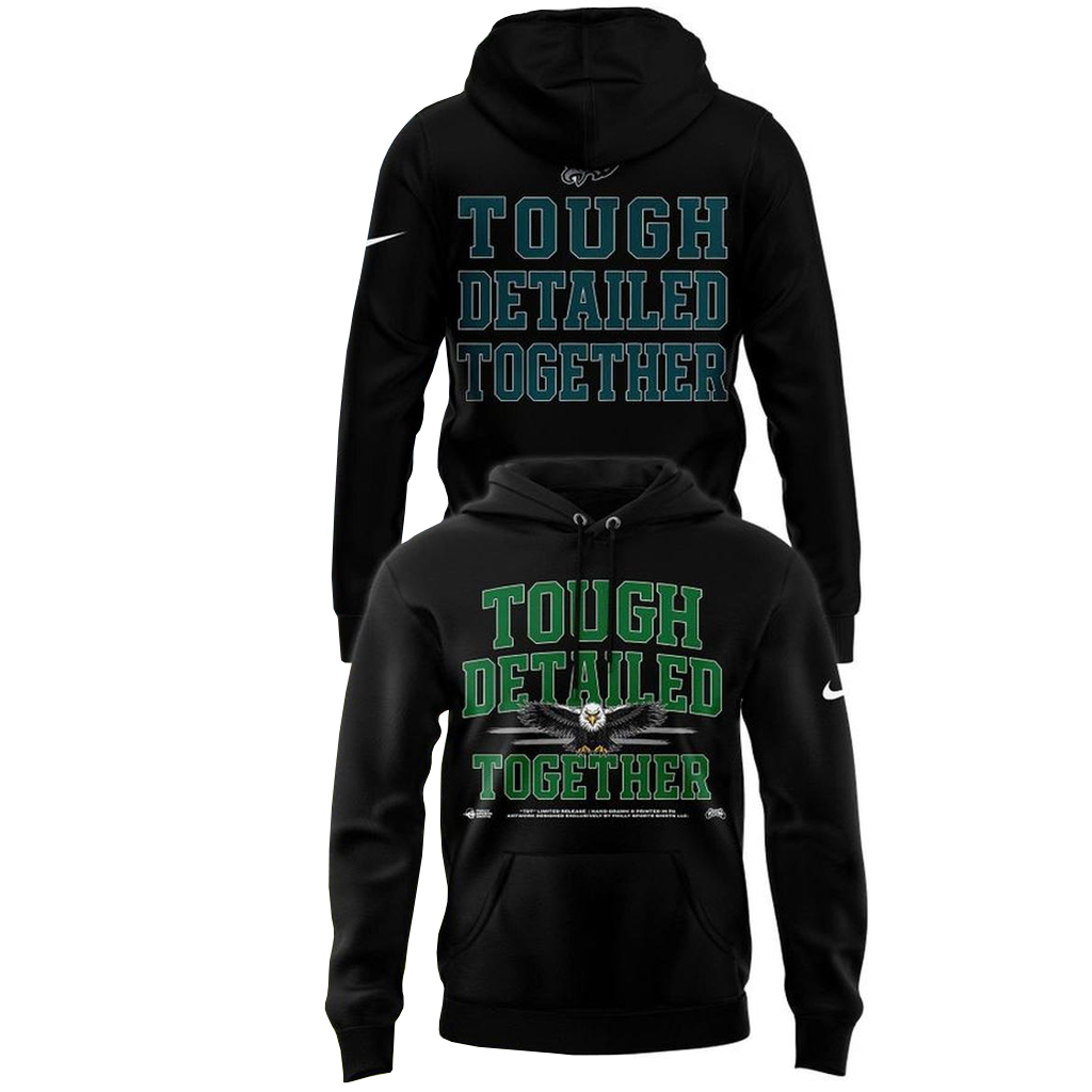 Unisex Philadelphia Eagles 2026 Tough Detailed Together Graphic Shirt for Football Fans 2 Unisex Philadelphia Eagles 2026 Tough Detailed Together Graphic Shirt for Football Fans - Image 2