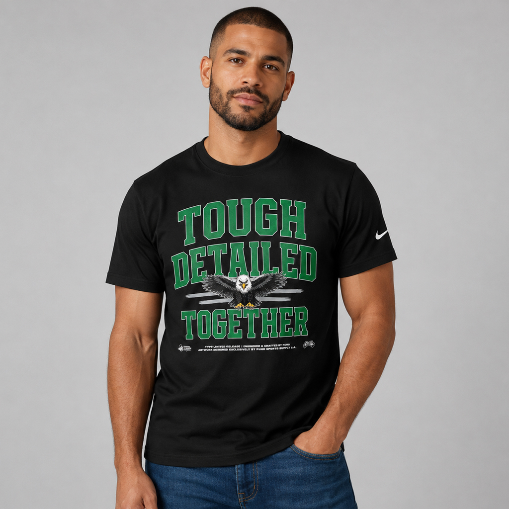 Unisex Philadelphia Eagles 2026 Tough Detailed Together Graphic Shirt for Football Fans 3 Unisex Philadelphia Eagles 2026 Tough Detailed Together Graphic Shirt for Football Fans - Image 3