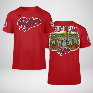 Unisex Philadelphia Phillies 2026 Field of Dreams Game Shirt for Baseball Fans Red