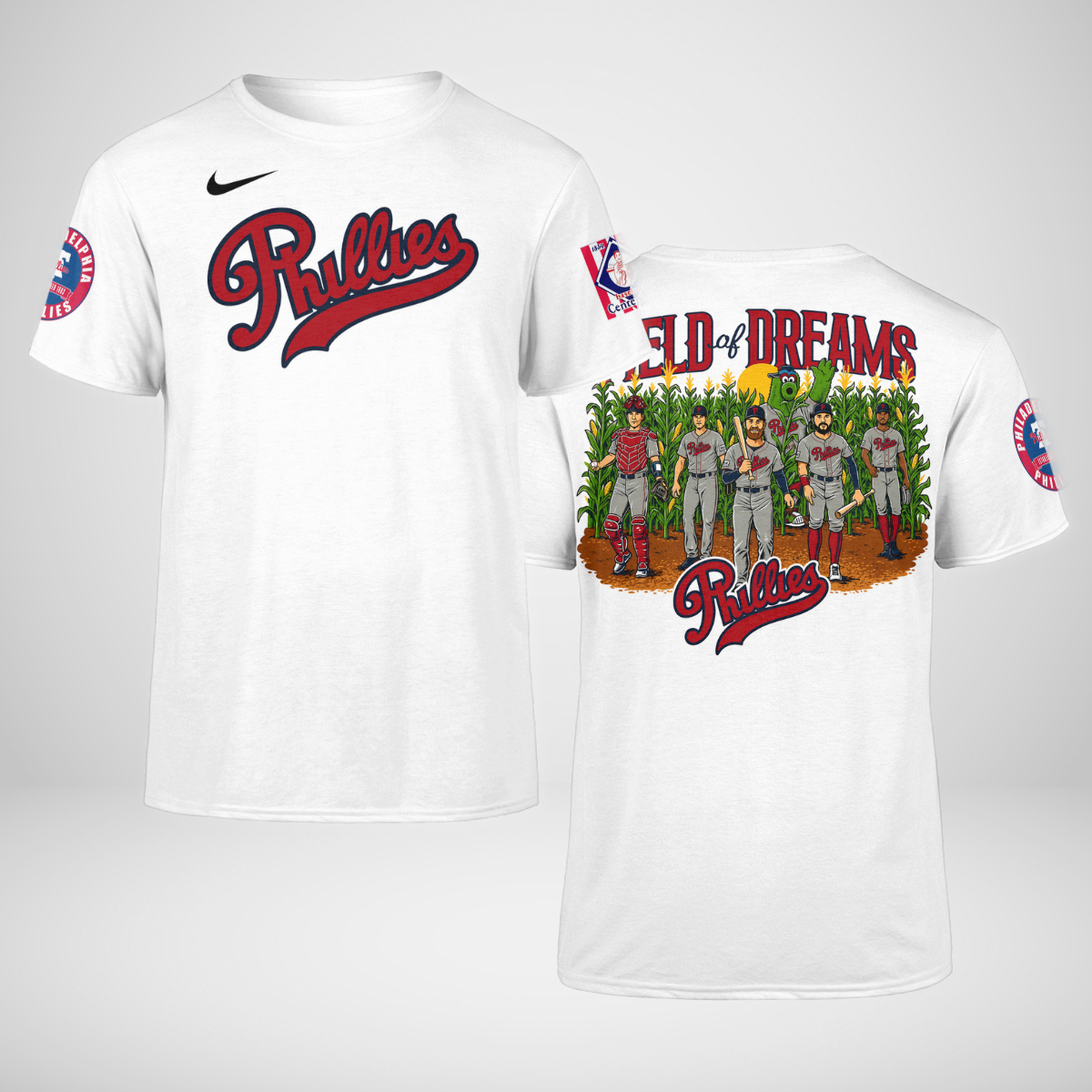 Unisex Philadelphia Phillies 2026 Field of Dreams Game Shirt for Baseball Fans White 1 Unisex Philadelphia Phillies 2026 Field of Dreams Game Shirt for Baseball Fans White