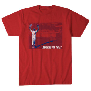 Unisex Philadelphia Phillies Bryce Harper Anything For Philly Graphic Shirt for Baseball Fans