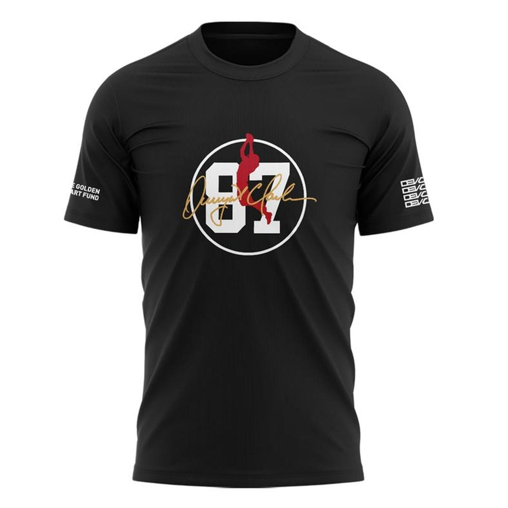 Unisex San Francisco 49ers Dwight Clark Number 87 2026 Graphic Shirt for Football Fans 2 Unisex San Francisco 49ers Dwight Clark Number 87 2026 Graphic Shirt for Football Fans - Image 2