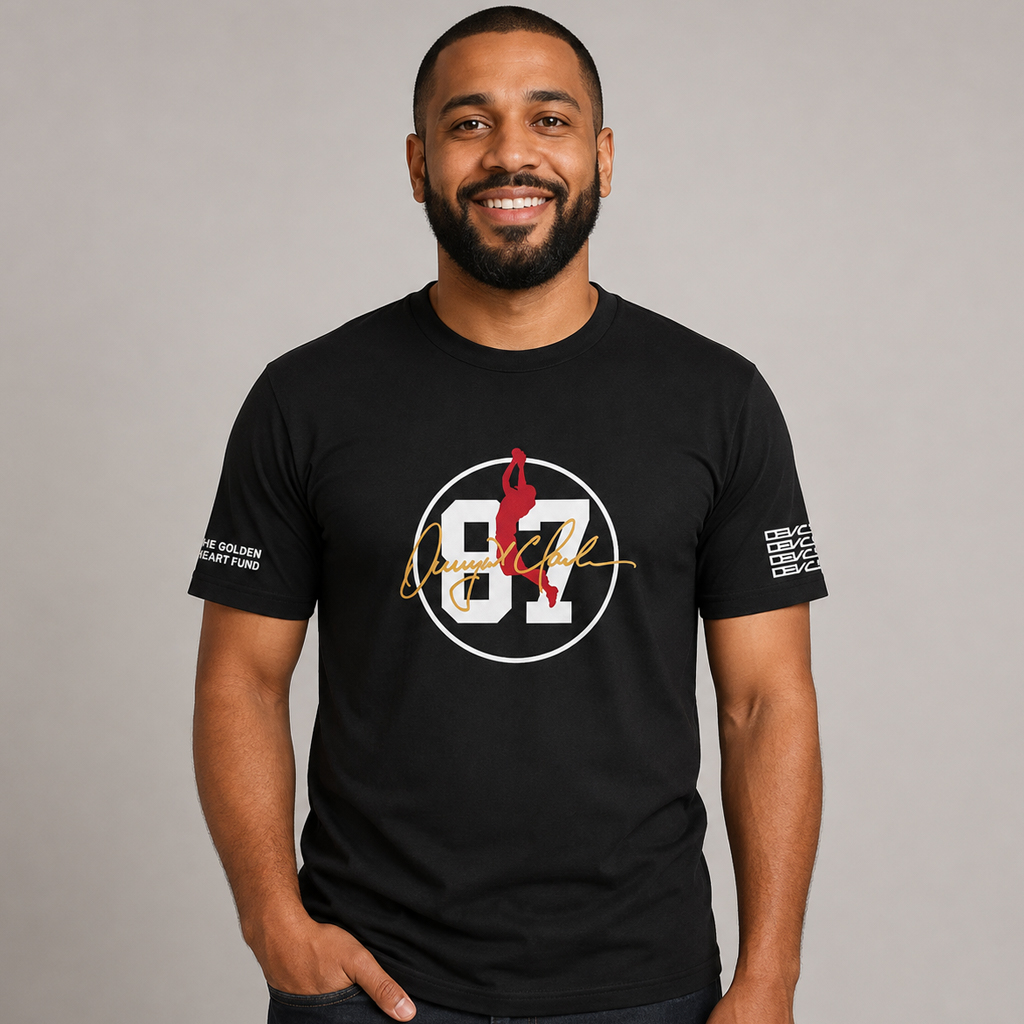 Unisex San Francisco 49ers Dwight Clark Number 87 2026 Graphic Shirt for Football Fans 4 Unisex San Francisco 49ers Dwight Clark Number 87 2026 Graphic Shirt for Football Fans - Image 4
