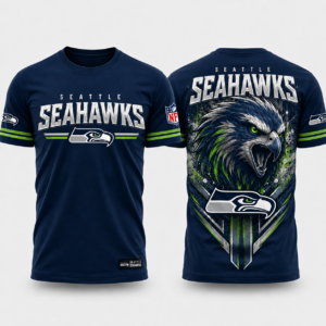 Unisex Seattle Seahawks Hawk Pride 2026 Graphic Shirt for Football Fans