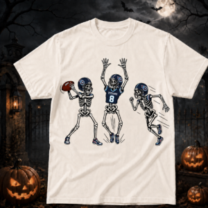 Unisex Tennessee Titans Dancing Skeletons Halloween 2026 Graphic Shirt for Football Fans