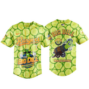 Unisex Texas Rangers x Big Dill Pickle Festival 2026 Baseball Jersey for Baseball Fans