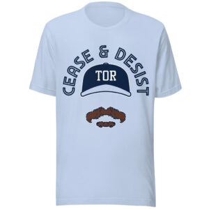 Unisex Toronto Blue Jays Dylan Cease C&amp;D Stache Graphic Shirt for Baseball Fans