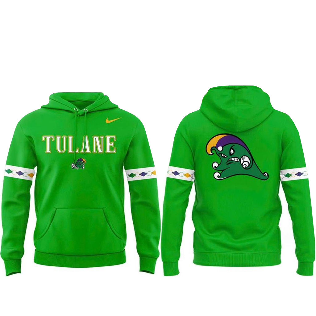 Unisex Tulane Green Wave x Mardi Gras 2026 Graphic Shirt for College Football Fans 4 Unisex Tulane Green Wave x Mardi Gras 2026 Graphic Shirt for College Football Fans - Image 4