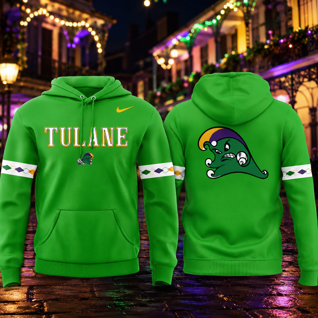 Unisex Tulane Green Wave x Mardi Gras 2026 Graphic Shirt for College Football Fans 5 Unisex Tulane Green Wave x Mardi Gras 2026 Graphic Shirt for College Football Fans - Image 5