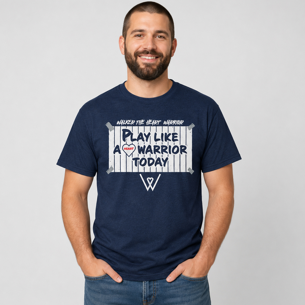 Unisex Walker The Heart Warrior Play Like A Heart Warrior Today Graphic Shirt for Sports Fans 3 Unisex Walker The Heart Warrior Play Like A Heart Warrior Today Graphic Shirt for Sports Fans - Image 3
