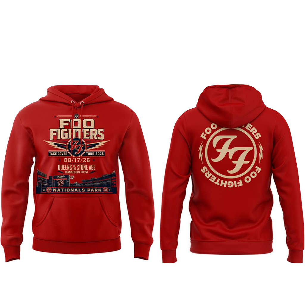 Unisex Washington Nationals x Foo Fighters Take Cover Tour 2026 Graphic Shirt for Baseball and Rock Music Fans 3 Unisex Washington Nationals x Foo Fighters Take Cover Tour 2026 Graphic Shirt for Baseball and Rock Music Fans - Image 3