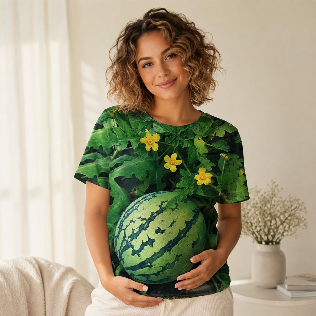 Watermelon Garden Vine Graphic Shirt for Watermelon Lovers 4 Watermelon Garden Vine Graphic Shirt for Watermelon Lovers - Image 4