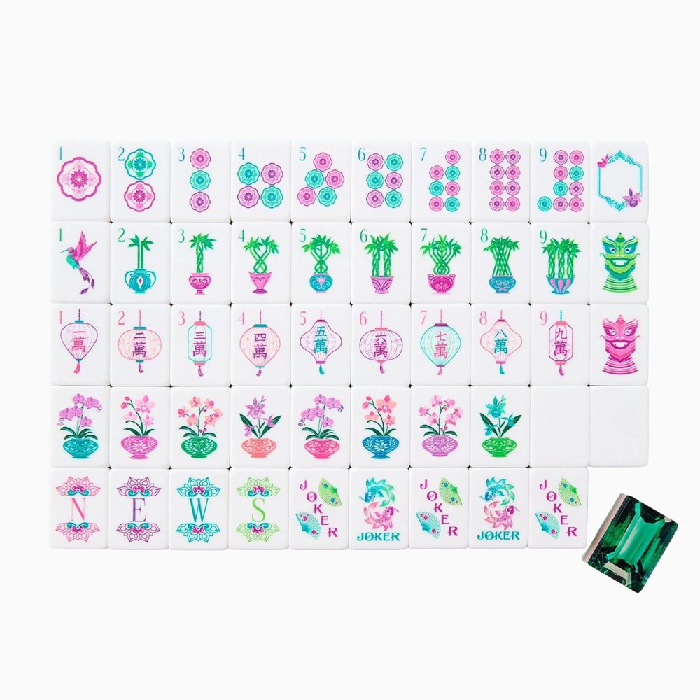 Clear Home Game American Mahjong Set - 160 Acrylic Tiles, Mat, Storage Bag & Accessories 1 Clear Home Game American Mahjong Set - 160 Acrylic Tiles, Mat, Storage Bag & Accessories