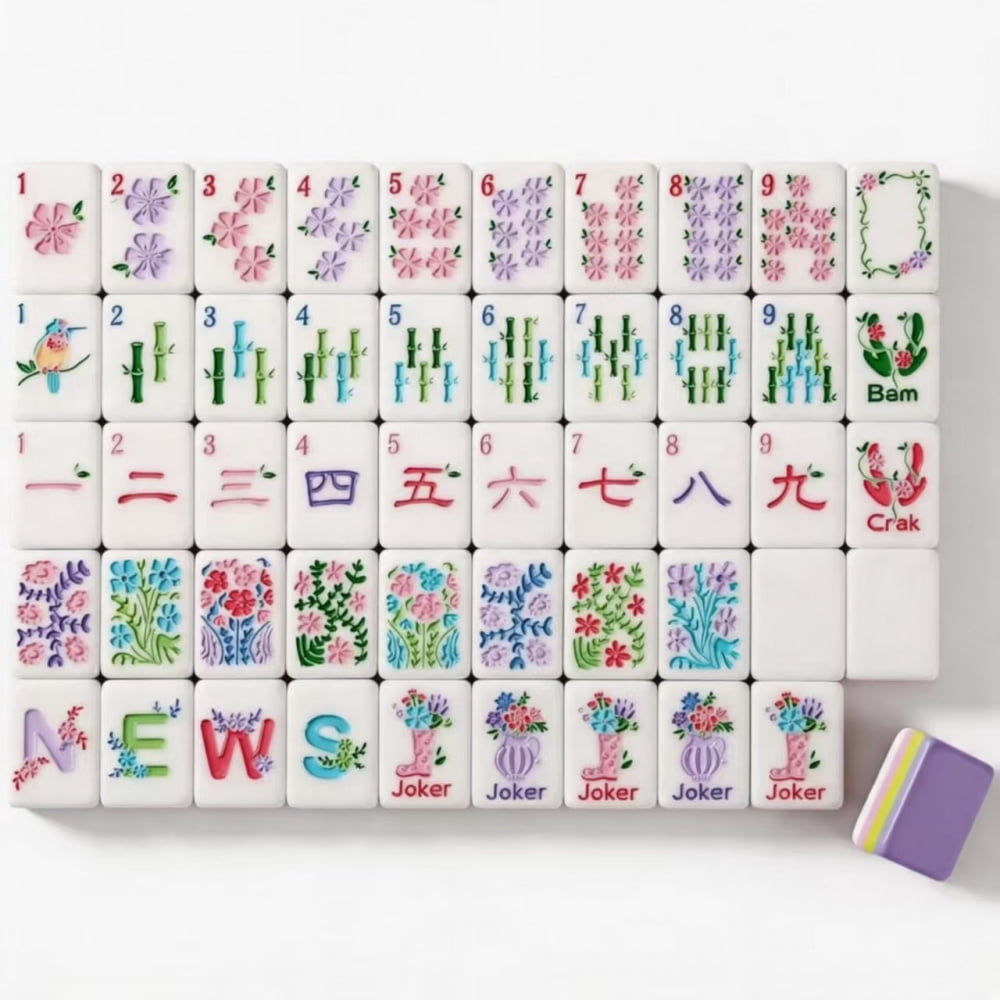 Classic Family Game Night American Mahjong Set - 160 Acrylic Tiles, Mat, Storage Bag & Accessories 1 Classic Family Game Night American Mahjong Set - 160 Acrylic Tiles, Mat, Storage Bag & Accessories