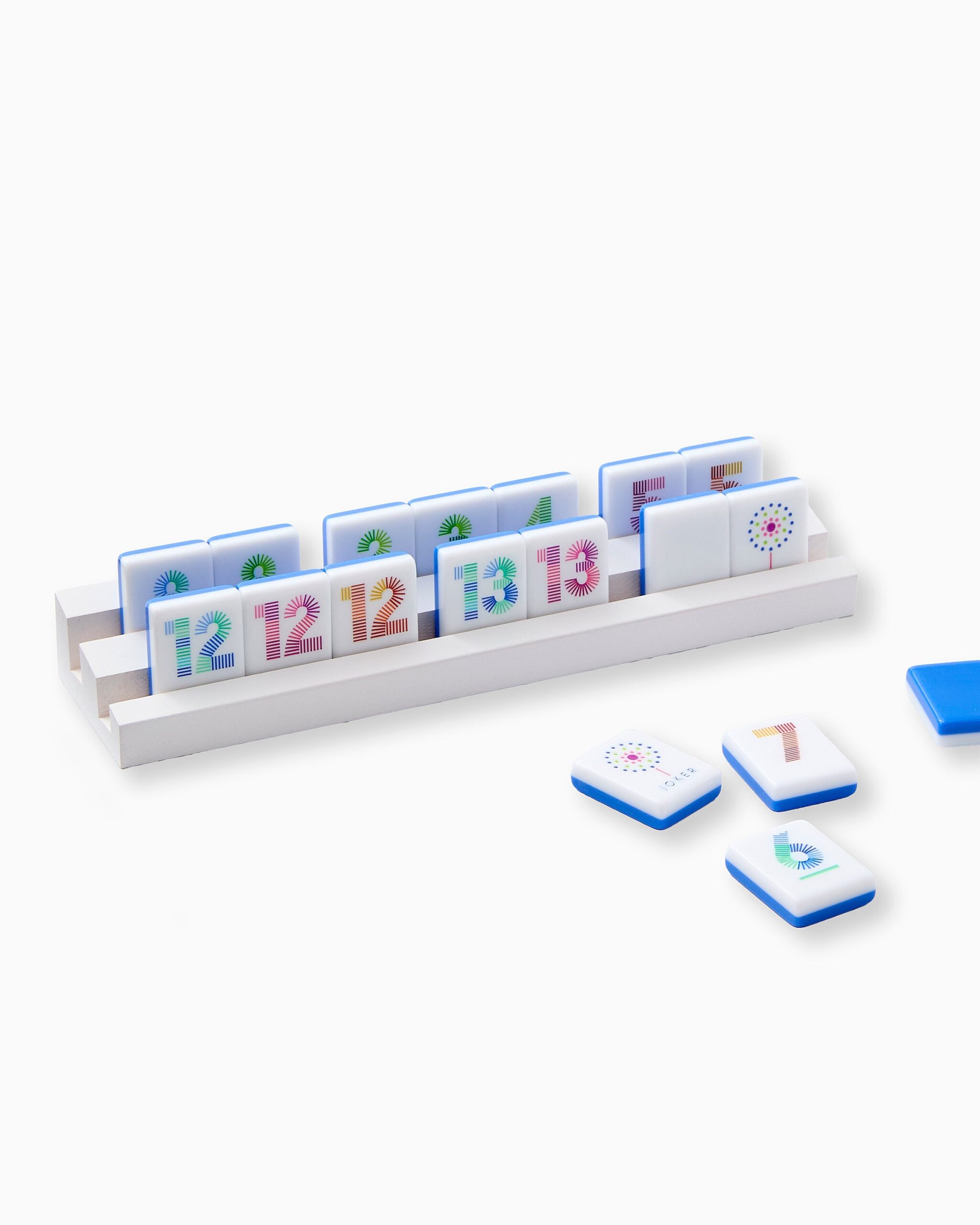 Tile Rummy Game Set Colorful Four Suit Design for Family Game Nights 112 Piece Set with Storage Bag 3 Tile Rummy Game Set Colorful Four Suit Design for Family Game Nights 112 Piece Set with Storage Bag - Image 3