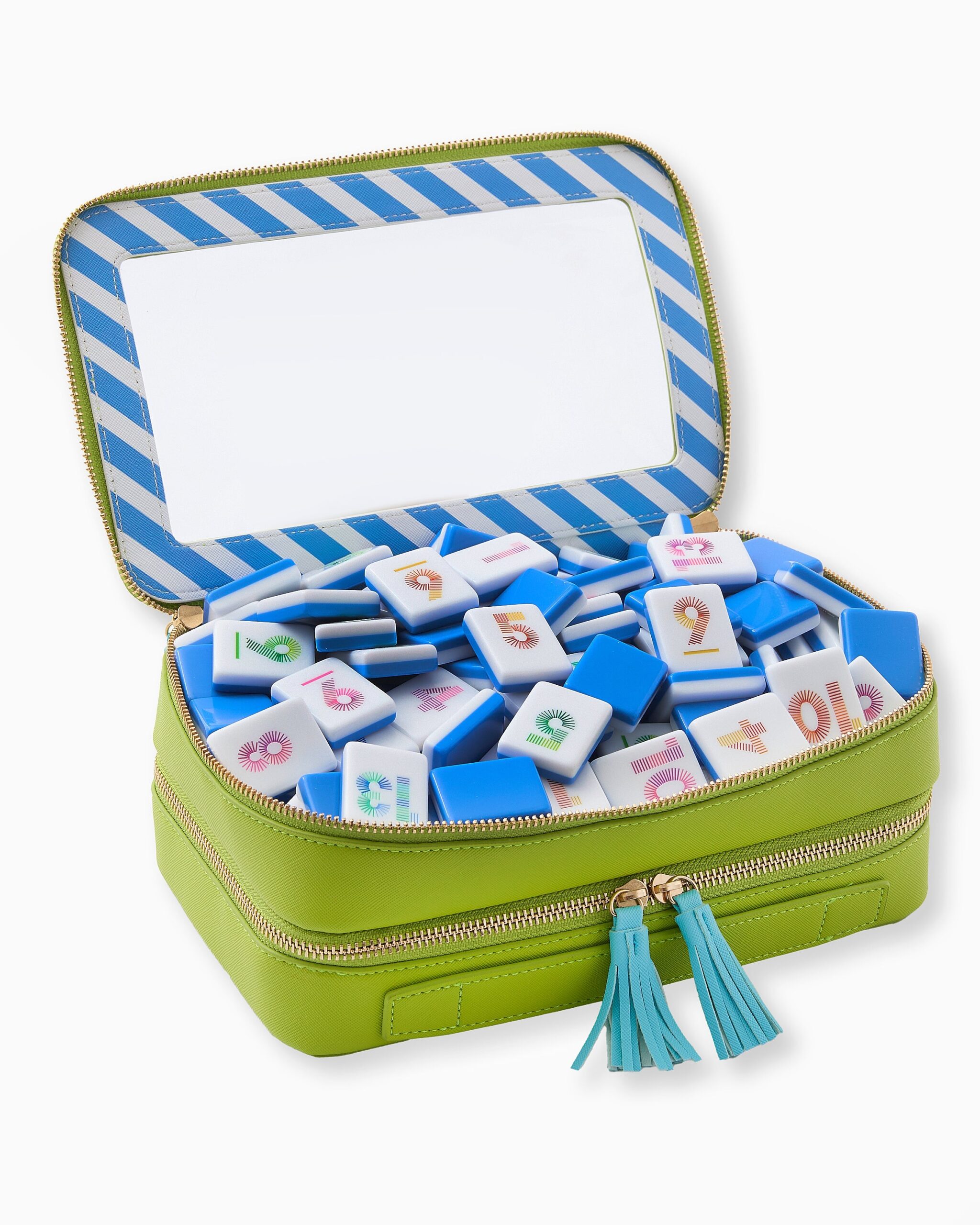 Tile Rummy Game Set Colorful Four Suit Design for Family Game Nights 112 Piece Set with Storage Bag 4 Tile Rummy Game Set Colorful Four Suit Design for Family Game Nights 112 Piece Set with Storage Bag - Image 4
