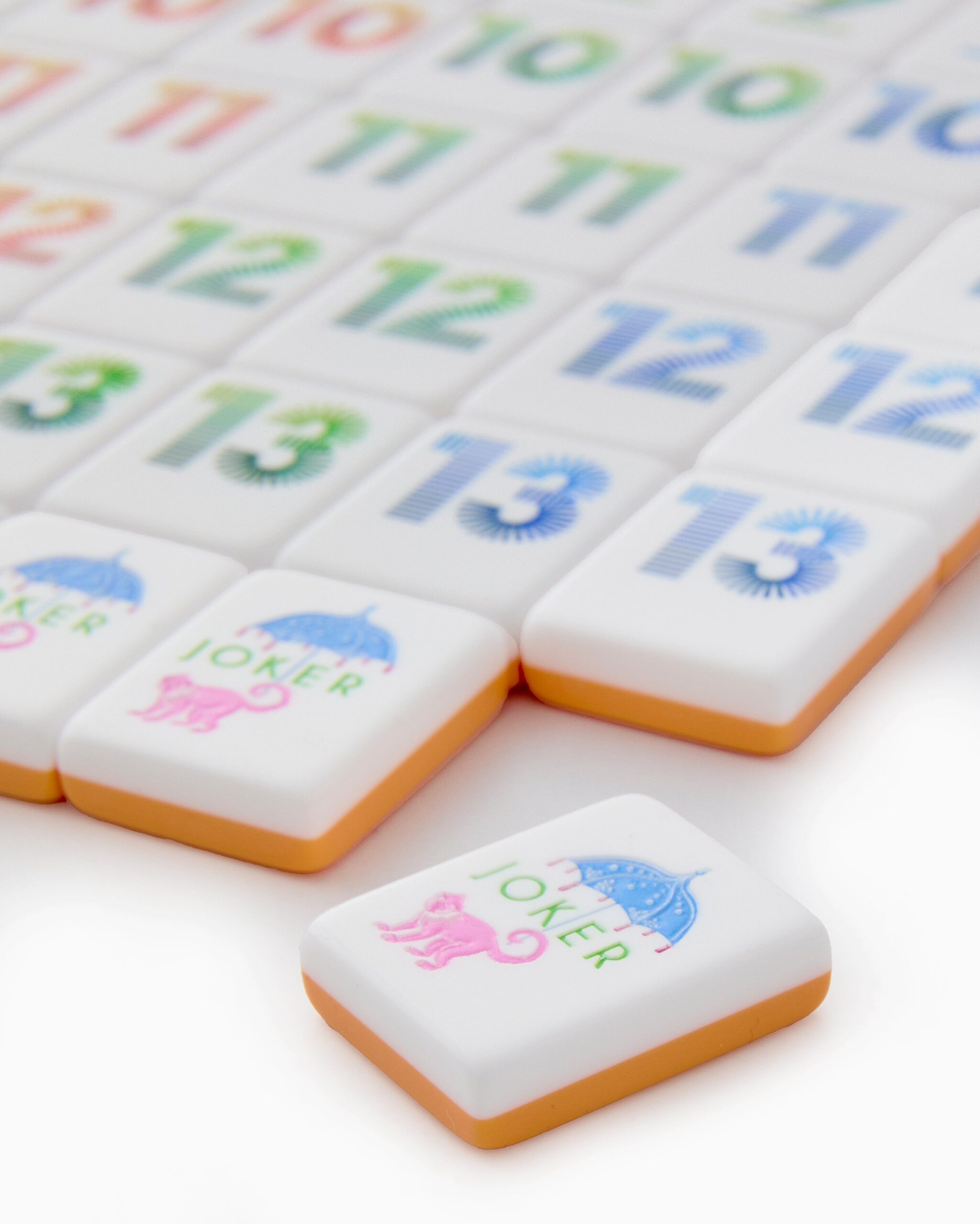 Tile Rummy Game Set Orange and Blue Design for Family Game Nights 112 Piece Set with Storage Bag 2 Tile Rummy Game Set Orange and Blue Design for Family Game Nights 112 Piece Set with Storage Bag - Image 2