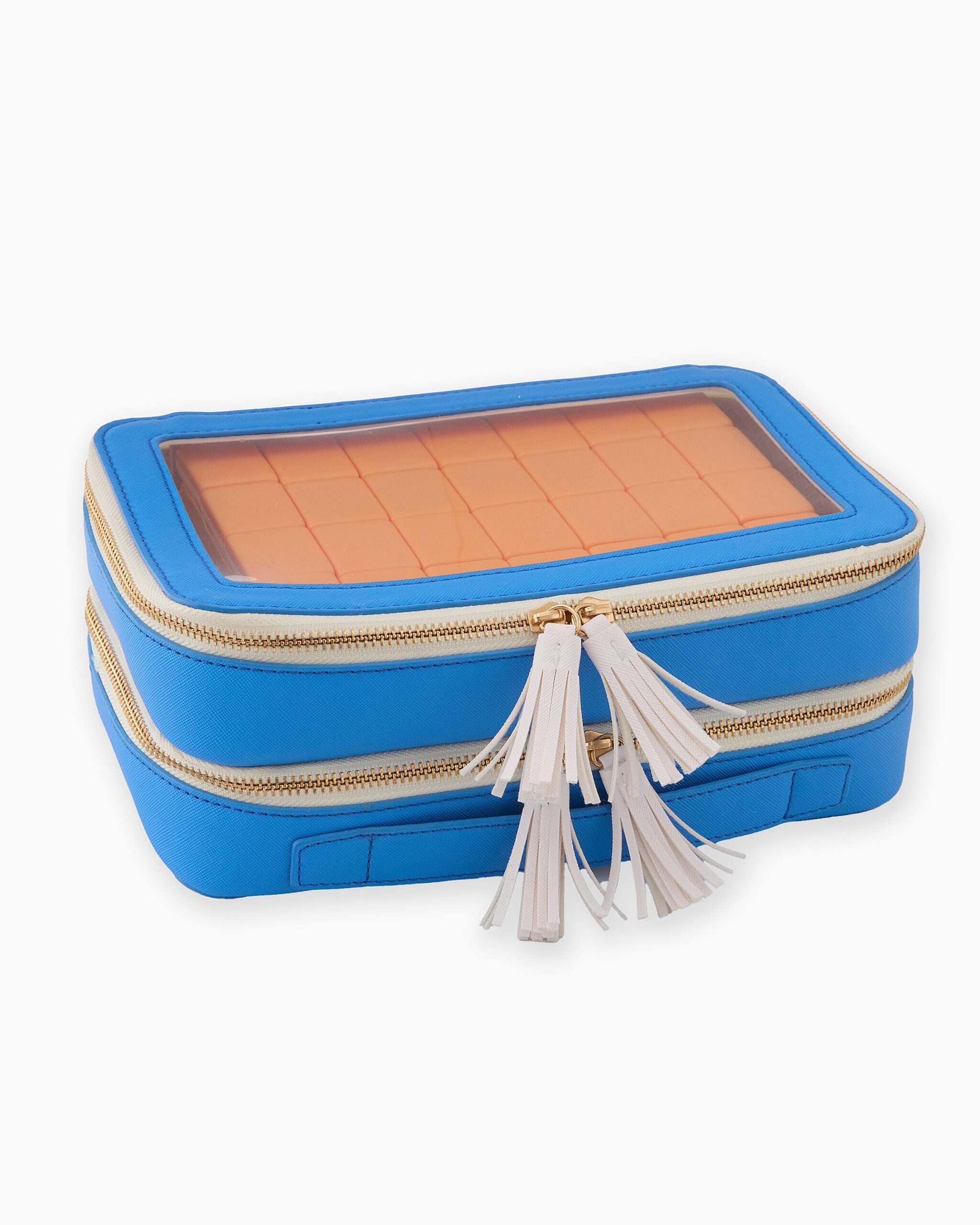 Tile Rummy Game Set Orange and Blue Design for Family Game Nights 112 Piece Set with Storage Bag 6 Tile Rummy Game Set Orange and Blue Design for Family Game Nights 112 Piece Set with Storage Bag - Image 6