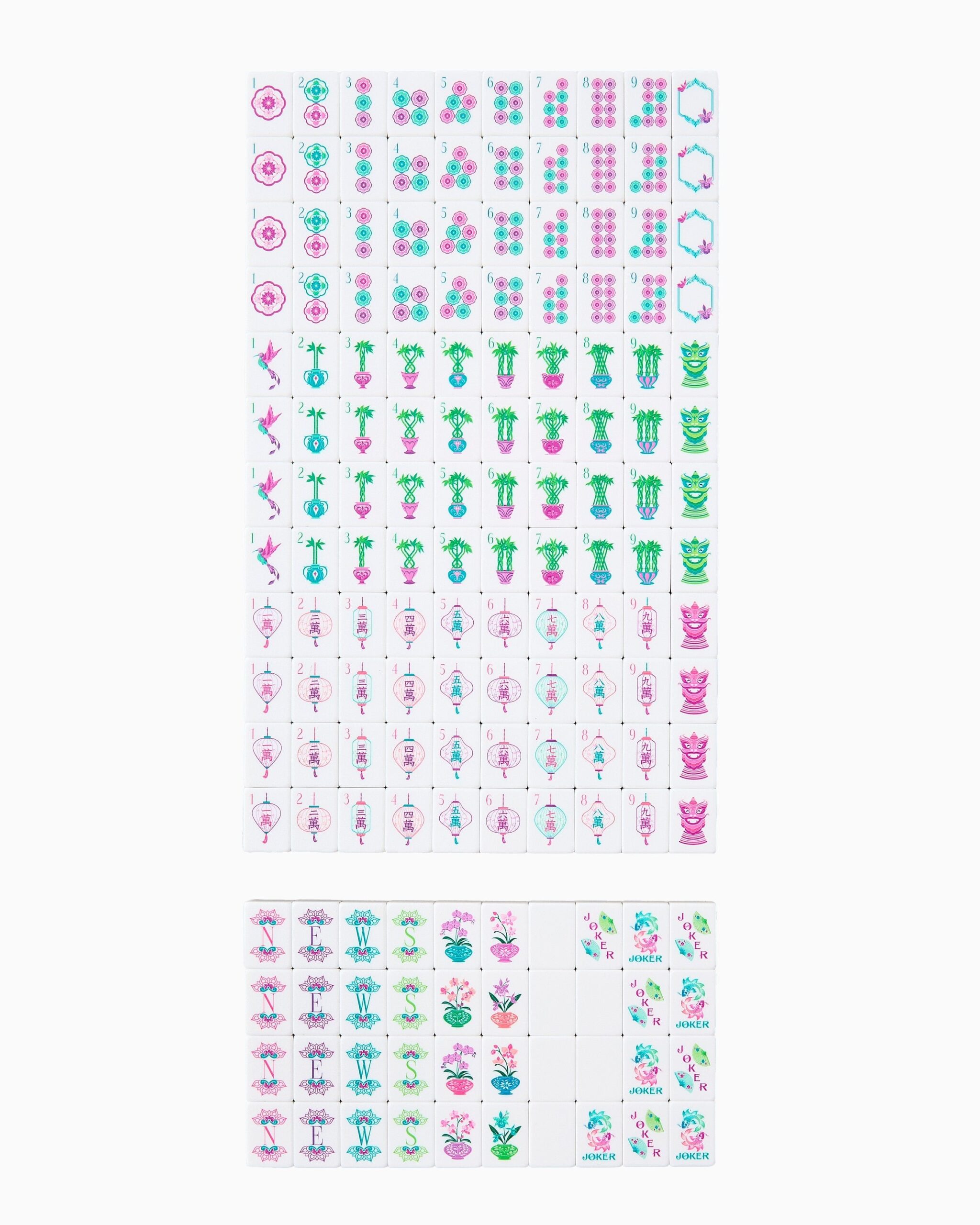 Emerald Texture American Mahjong Set - 160 Acrylic Tiles, Mat, Storage Bag & Accessories 2 Emerald Texture American Mahjong Set - 160 Acrylic Tiles, Mat, Storage Bag & Accessories - Image 2