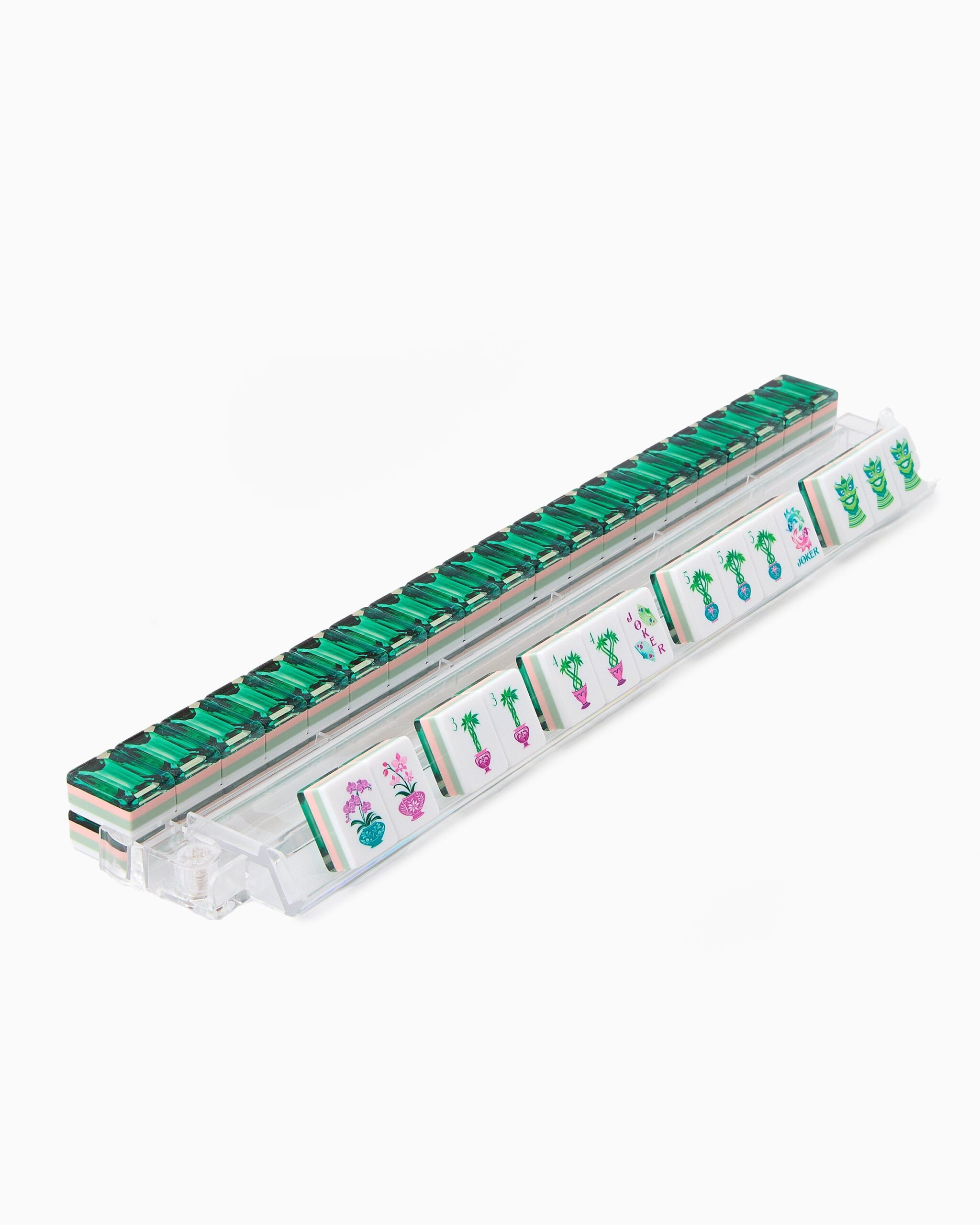 Emerald Texture American Mahjong Set - 160 Acrylic Tiles, Mat, Storage Bag & Accessories 4 Emerald Texture American Mahjong Set - 160 Acrylic Tiles, Mat, Storage Bag & Accessories - Image 4