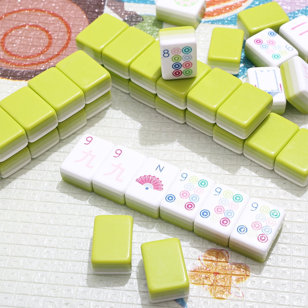 Green Casual American Mahjong Set - 160 Acrylic Tiles, Mat, Storage Bag & Accessories 3 Green Casual American Mahjong Set - 160 Acrylic Tiles, Mat, Storage Bag & Accessories - Image 3