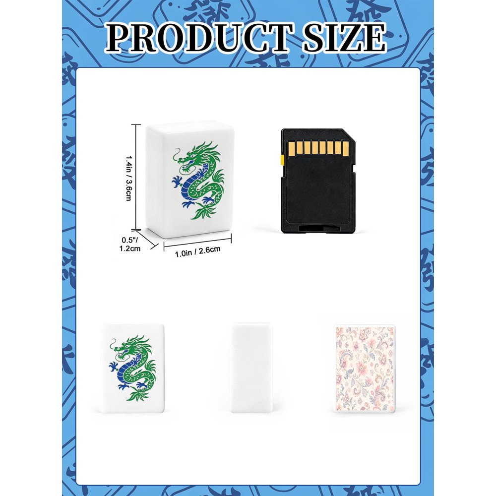 Pastel Moroccan American Mahjong Set - 160 Acrylic Tiles, Mat, Storage Bag & Accessories 6 Pastel Moroccan American Mahjong Set - 160 Acrylic Tiles, Mat, Storage Bag & Accessories - Image 6