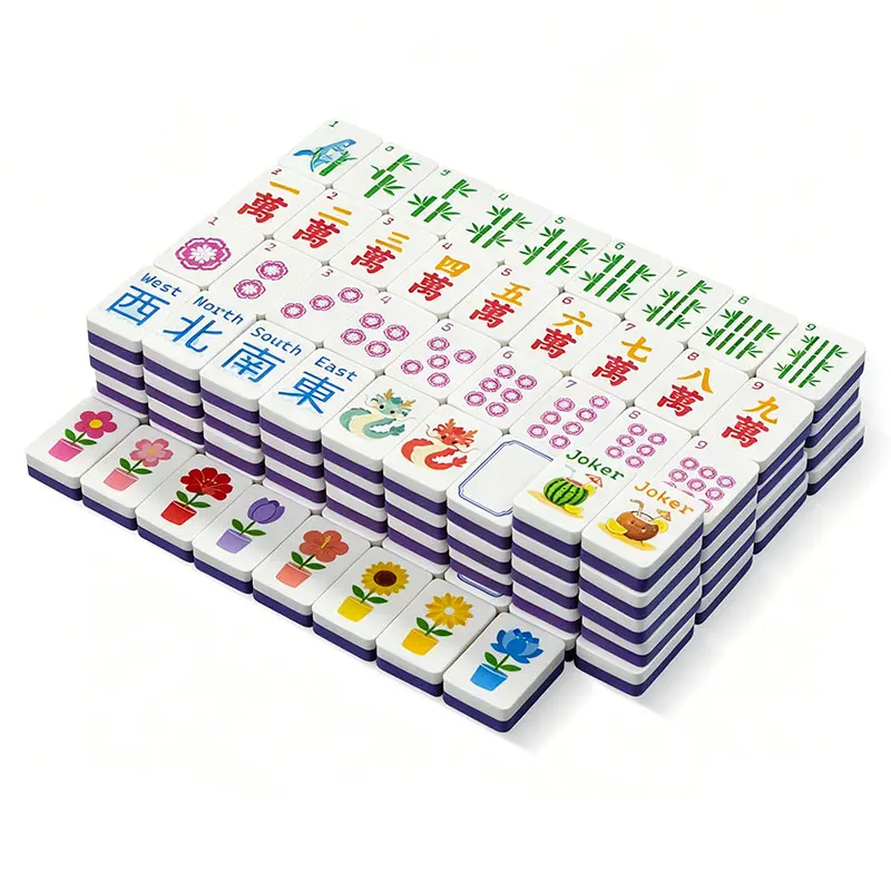 Pool Party American Mahjong Set - 160 Acrylic Tiles, Mat, Storage Bag & Accessories 1 Pool Party American Mahjong Set - 160 Acrylic Tiles, Mat, Storage Bag & Accessories