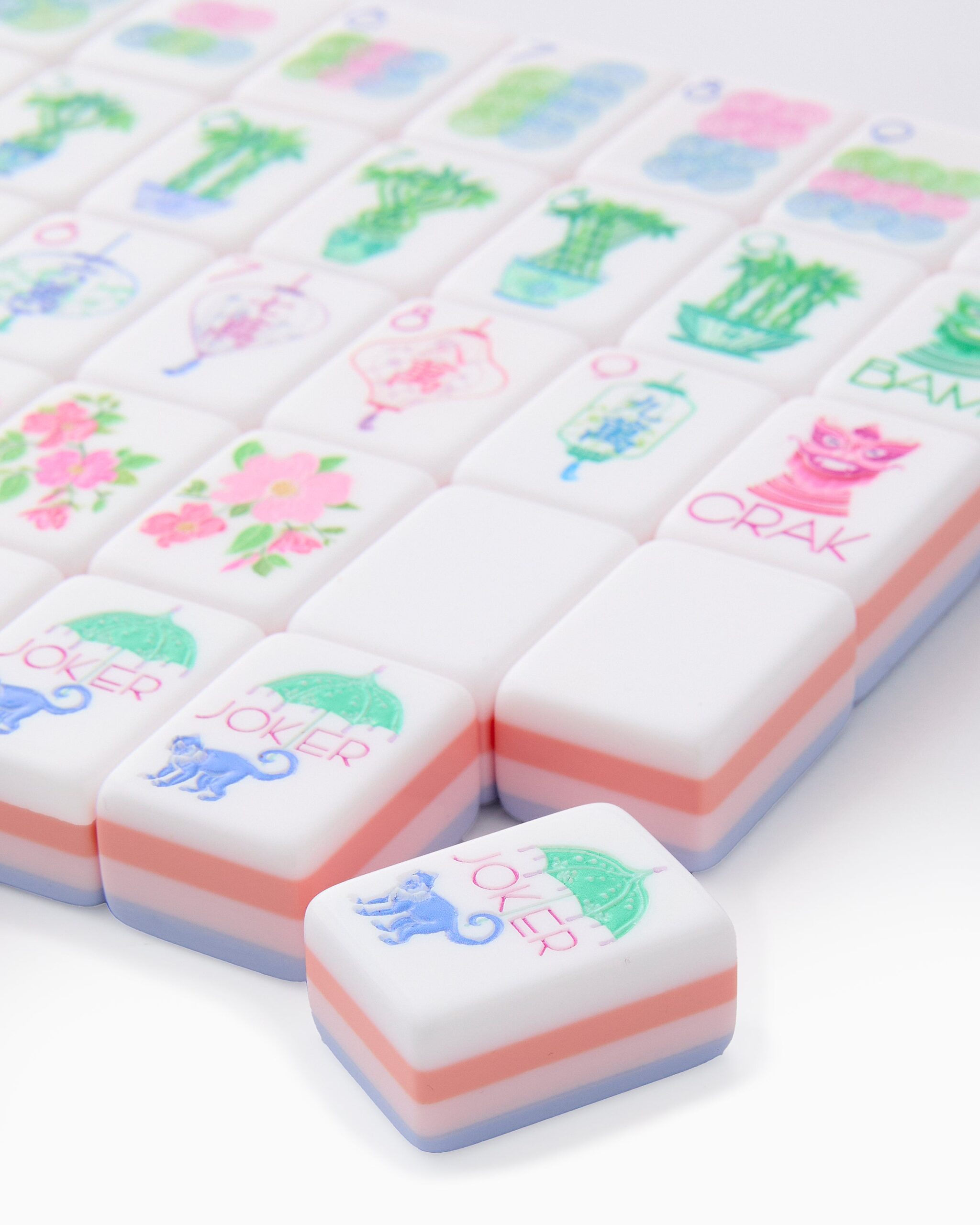 Blush Blue & Mint Pastel Gradient American Mahjong Set - 160 Acrylic Tiles, Mat, Storage Bag & Accessories 3 Blush Blue & Mint Pastel Gradient American Mahjong Set - 160 Acrylic Tiles, Mat, Storage Bag & Accessories - Image 3
