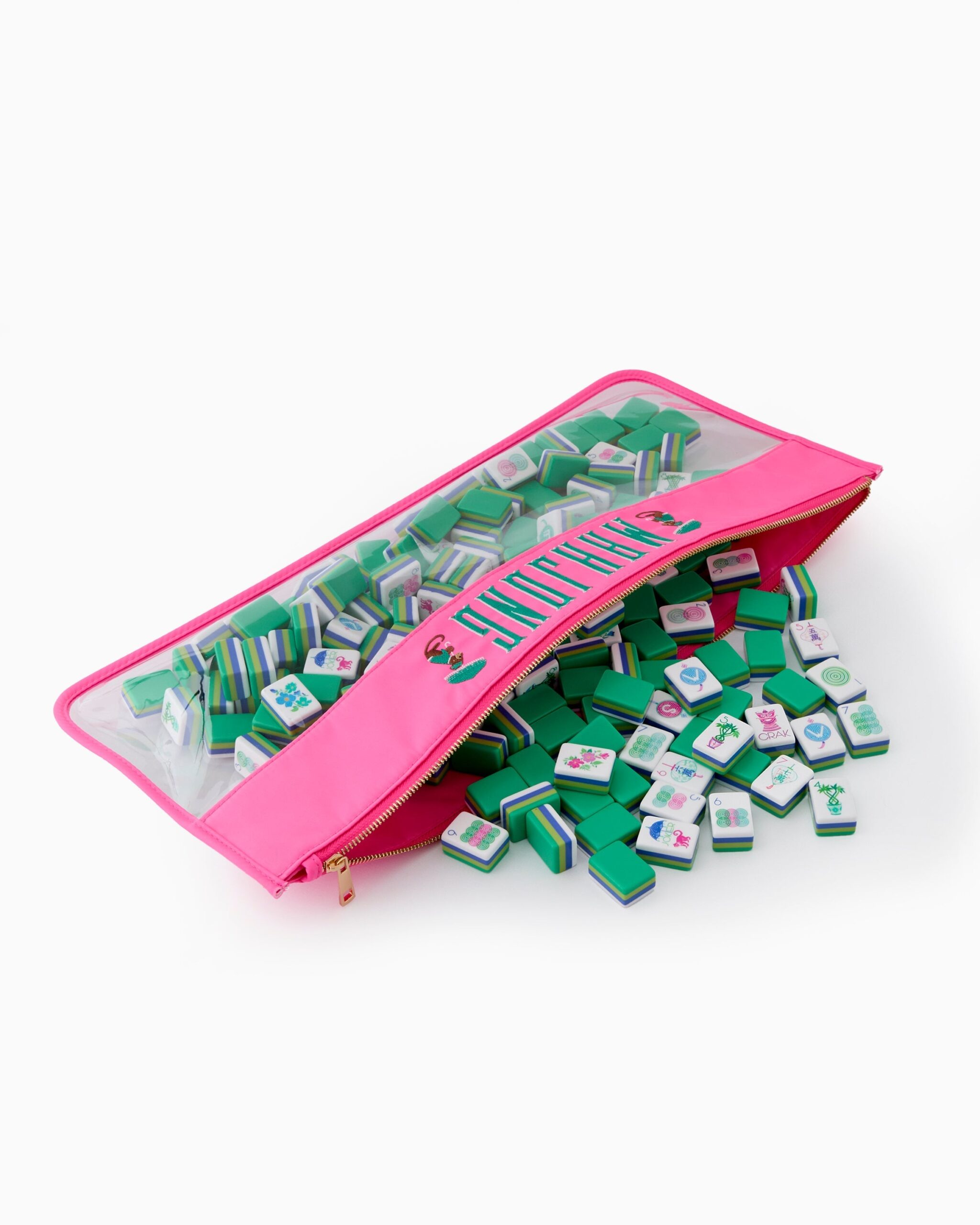 Blue Lime & Green Floral Nature American Mahjong Set - 160 Acrylic Tiles, Mat, Storage Bag & Accessories 5 Blue Lime & Green Floral Nature American Mahjong Set - 160 Acrylic Tiles, Mat, Storage Bag & Accessories - Image 5