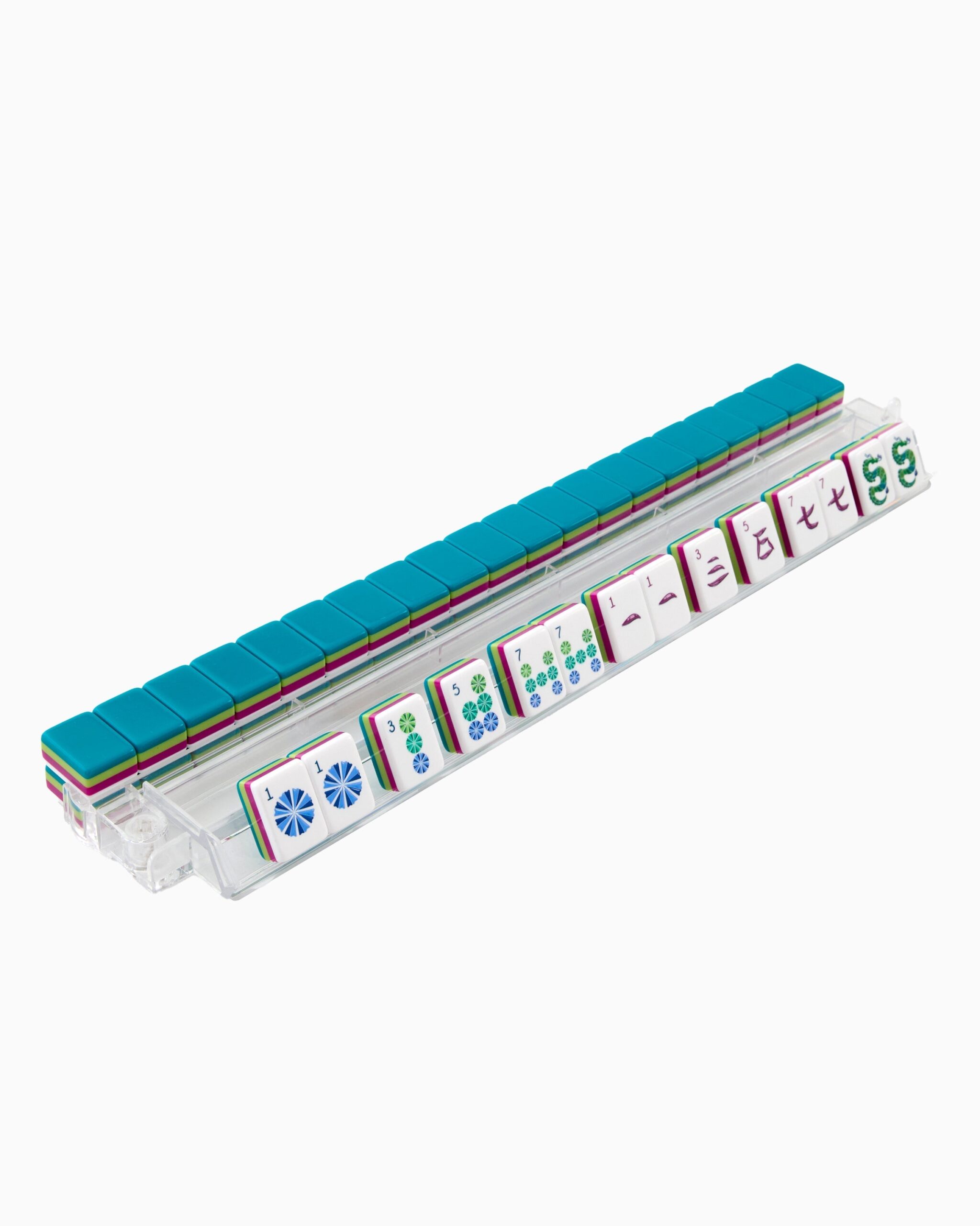Teal Citron & Magenta Water American Mahjong Set - 160 Acrylic Tiles, Mat, Storage Bag & Accessories 4 Teal Citron & Magenta Water American Mahjong Set - 160 Acrylic Tiles, Mat, Storage Bag & Accessories - Image 4