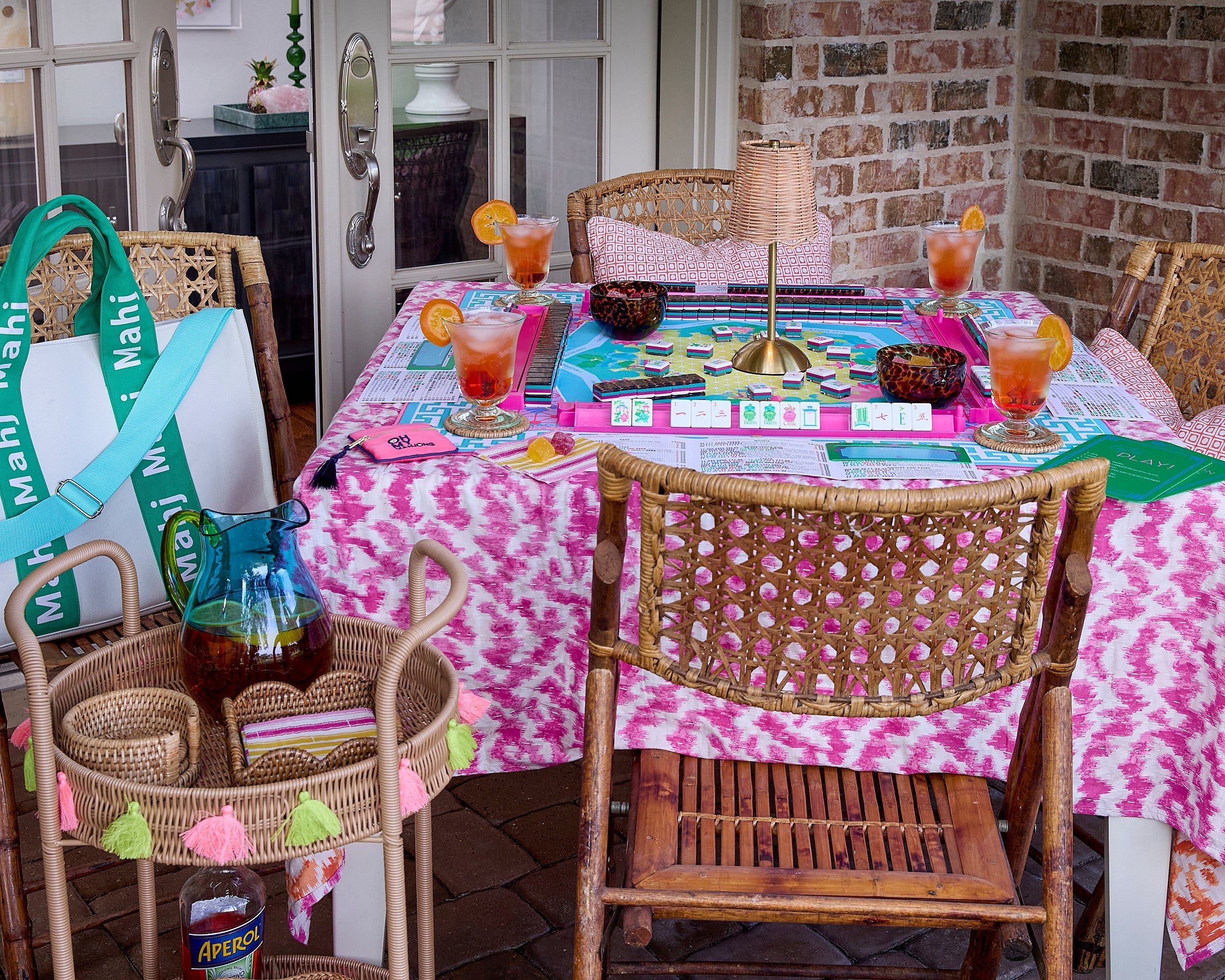 Bold Pink Teal American Mahjong Set - 160 Acrylic Tiles, Mat, Storage Bag & Accessories 8 Bold Pink Teal American Mahjong Set - 160 Acrylic Tiles, Mat, Storage Bag & Accessories - Image 8