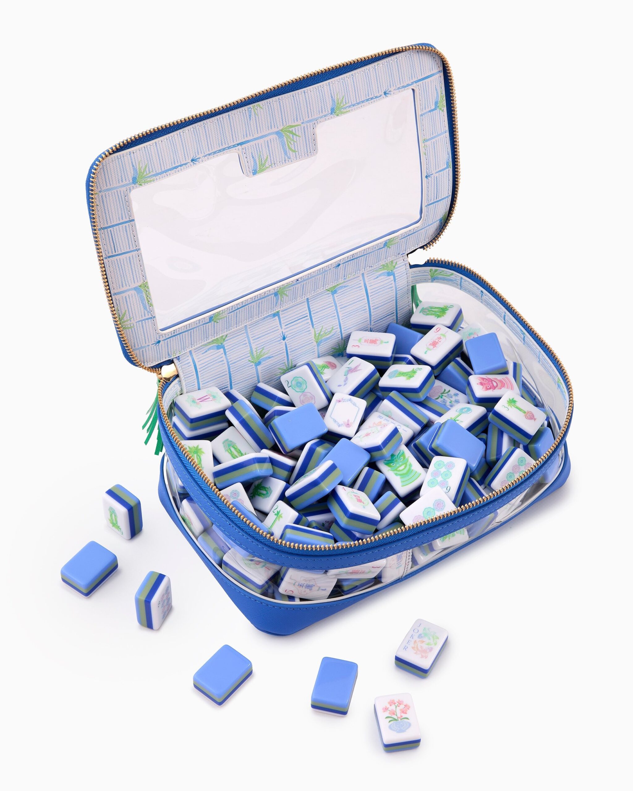 Moonlit Pastel Floral American Mahjong Set - 160 Acrylic Tiles, Mat, Storage Bag & Accessories 5 Moonlit Pastel Floral American Mahjong Set - 160 Acrylic Tiles, Mat, Storage Bag & Accessories - Image 5
